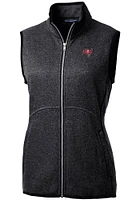 Cutter and Buck Tampa Bay Buccaneers Womens Charcoal Mainsail Vest