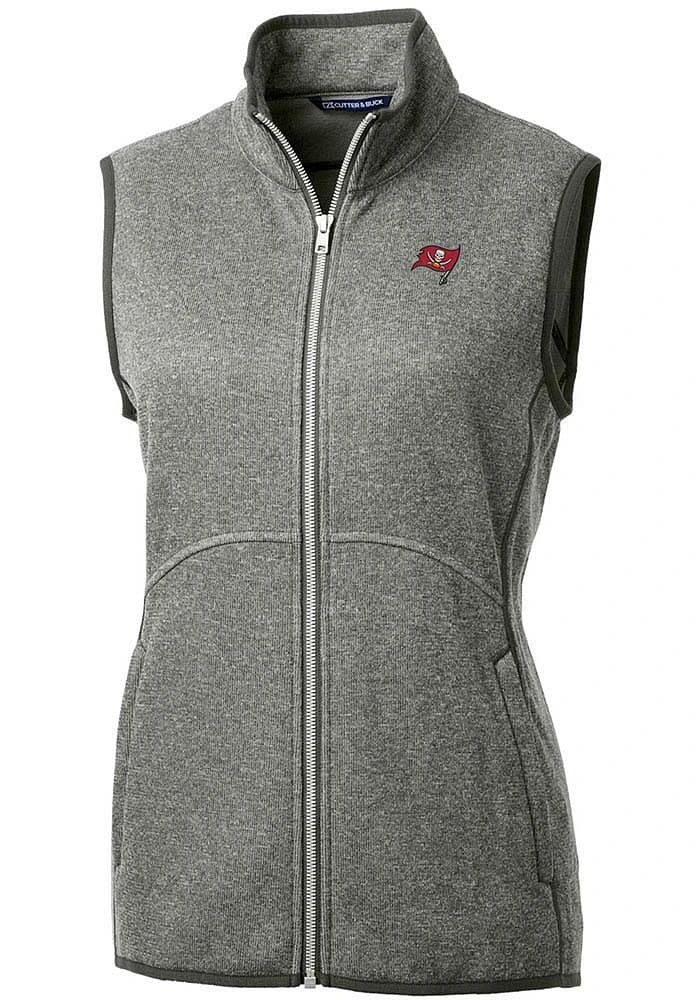 Cutter and Buck Tampa Bay Buccaneers Womens Grey Mainsail Vest