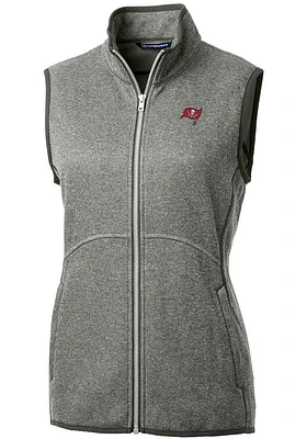 Cutter and Buck Tampa Bay Buccaneers Womens Grey Mainsail Vest