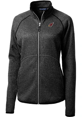 Cutter and Buck Arizona Cardinals Womens Charcoal Mainsail Light Weight Jacket