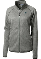 Cutter and Buck Carolina Panthers Womens Grey Mainsail Light Weight Jacket