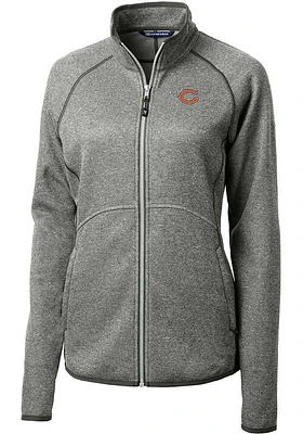Cutter and Buck Chicago Bears Womens Grey Mainsail Light Weight Jacket