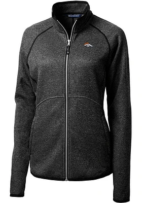 Cutter and Buck Denver Broncos Womens Charcoal Mainsail Light Weight Jacket
