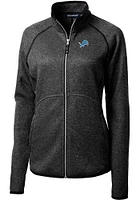 Cutter and Buck Detroit Lions Womens Charcoal Mainsail Light Weight Jacket