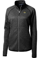 Cutter and Buck Jacksonville Jaguars Womens Charcoal Mainsail Light Weight Jacket