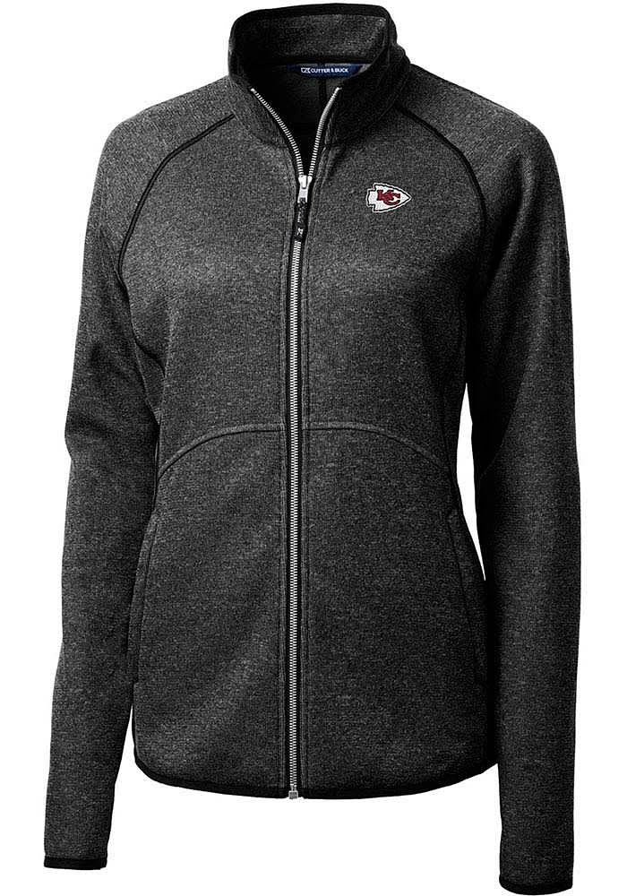 Cutter and Buck Kansas City Chiefs Womens Charcoal Mainsail Light Weight Jacket