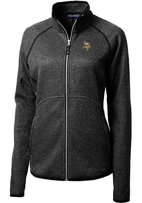 Cutter and Buck Minnesota Vikings Womens Charcoal Mainsail Light Weight Jacket
