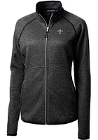 Cutter and Buck New Orleans Saints Womens Charcoal Mainsail Light Weight Jacket