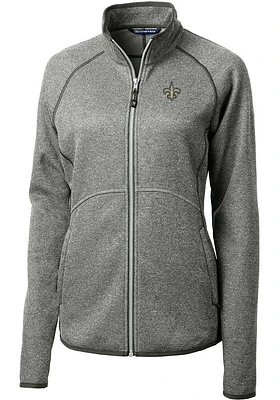 Cutter and Buck New Orleans Saints Womens Grey Mainsail Light Weight Jacket