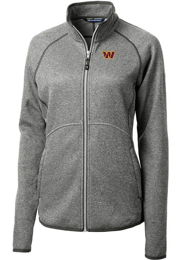 Cutter and Buck Washington Commanders Womens Grey Mainsail Light Weight Jacket