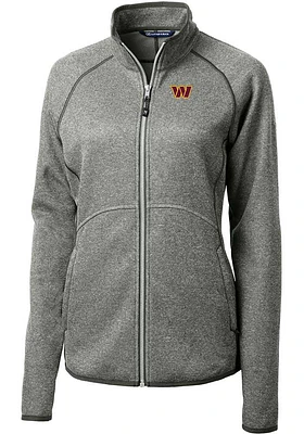 Cutter and Buck Washington Commanders Womens Grey Mainsail Light Weight Jacket