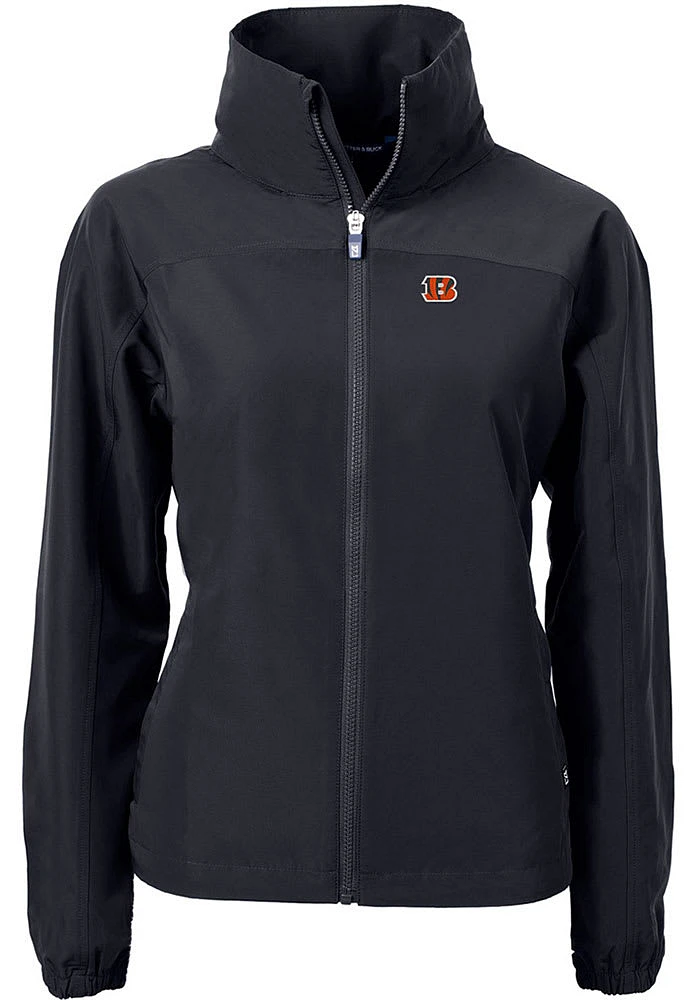 Cutter and Buck Cincinnati Bengals Womens Charter Eco Light Weight Jacket