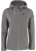 Cutter and Buck Arizona Cardinals Womens Grey Evoke Light Weight Jacket