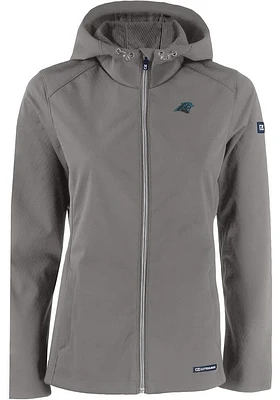 Cutter and Buck Carolina Panthers Womens Grey Evoke Light Weight Jacket