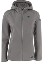 Cutter and Buck Carolina Panthers Womens Grey Evoke Light Weight Jacket