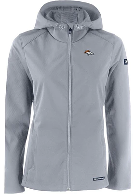Cutter and Buck Denver Broncos Womens Charcoal Evoke Light Weight Jacket