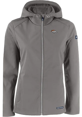 Cutter and Buck Denver Broncos Womens Grey Evoke Light Weight Jacket