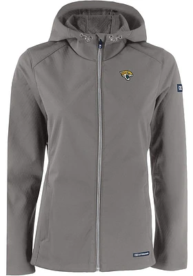 Cutter and Buck Jacksonville Jaguars Womens Grey Evoke Light Weight Jacket