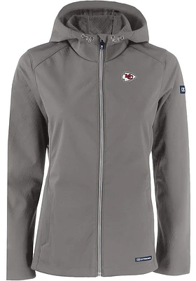Cutter and Buck Kansas City Chiefs Womens Grey Evoke Light Weight Jacket