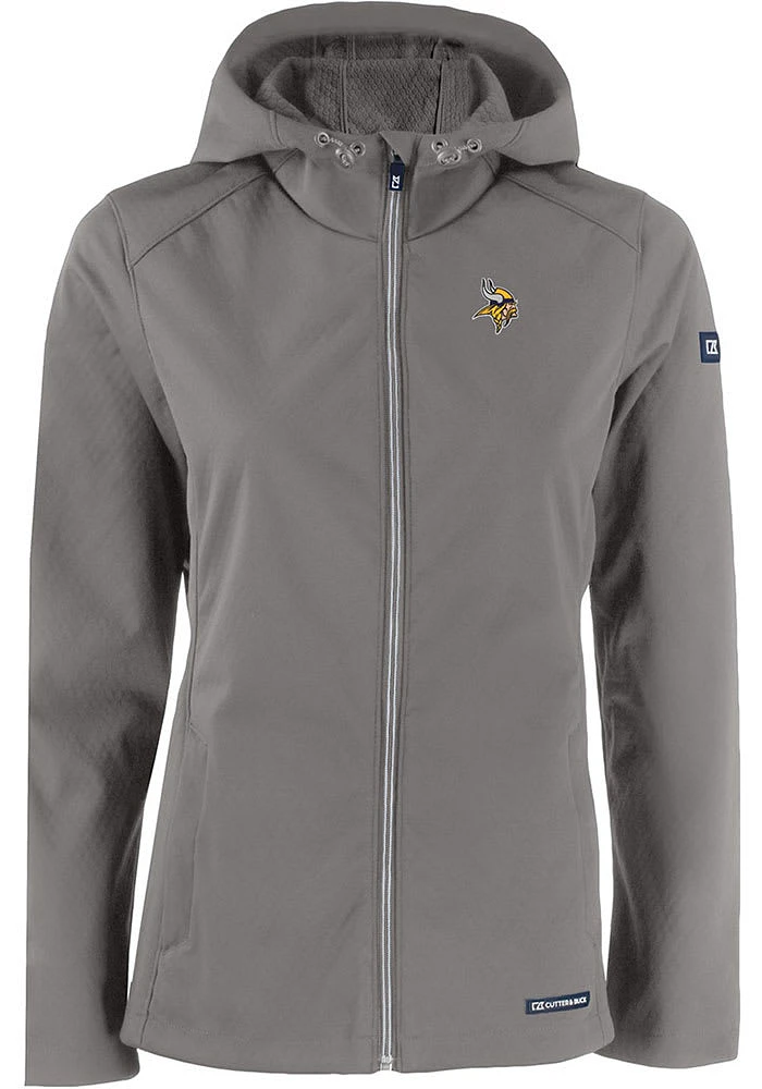 Cutter and Buck Minnesota Vikings Womens Grey Evoke Light Weight Jacket