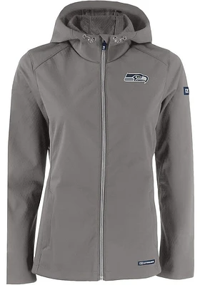Cutter and Buck Seattle Seahawks Womens Grey Evoke Light Weight Jacket