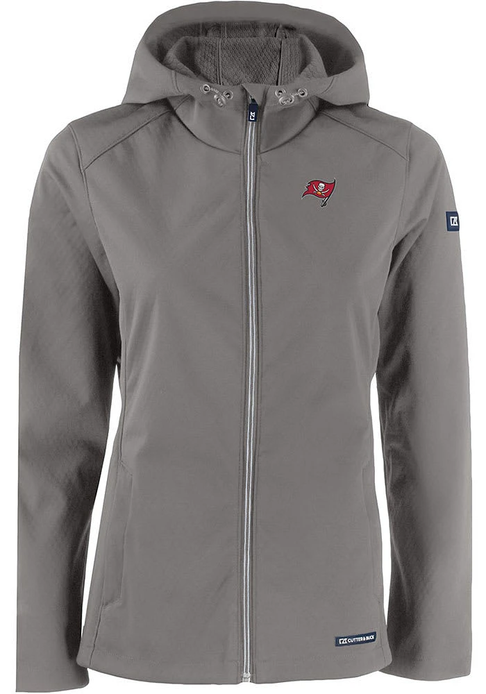 Cutter and Buck Tampa Bay Buccaneers Womens Grey Evoke Light Weight Jacket