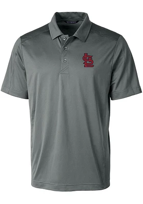 Cutter and Buck St Louis Cardinals Mens Prospect Textured Short Sleeve Polo