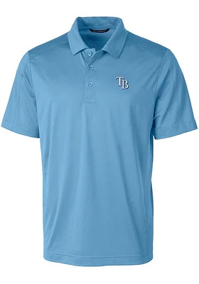 Cutter and Buck Tampa Bay Rays Mens Prospect Textured Short Sleeve Polo