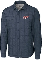 Cutter and Buck Dayton Flyers Mens Grey Vault Rainier PrimaLoft Quilted Big Tall Lined Jacke..