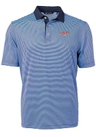 Cutter and Buck Dayton Flyers Light Blue Vault Virtue Eco Pique Micro Stripe Big Tall Polo