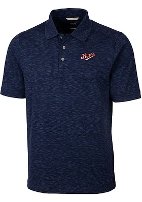 Cutter and Buck Dayton Flyers Mens Navy Blue Space Dye Vault Big Tall Polos Shirt