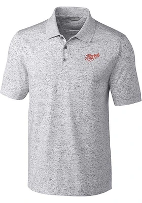 Cutter and Buck Dayton Flyers Grey Space Dye Vault Big Tall Polo