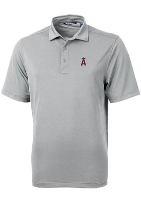 Cutter and Buck Los Angeles Angels Mens Virtue Eco Pique Short Sleeve Polo