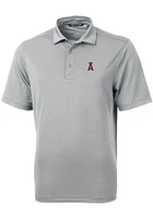 Cutter and Buck Los Angeles Angels Mens Virtue Eco Pique Short Sleeve Polo