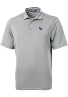 Cutter and Buck New York Yankees Mens Virtue Eco Pique Short Sleeve Polo