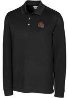 Cutter and Buck Cincinnati Bengals Helmet Advantage Pique Long Sleeve Big Tall Polo