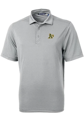 Cutter and Buck Oakland Athletics Mens Virtue Eco Pique Short Sleeve Polo
