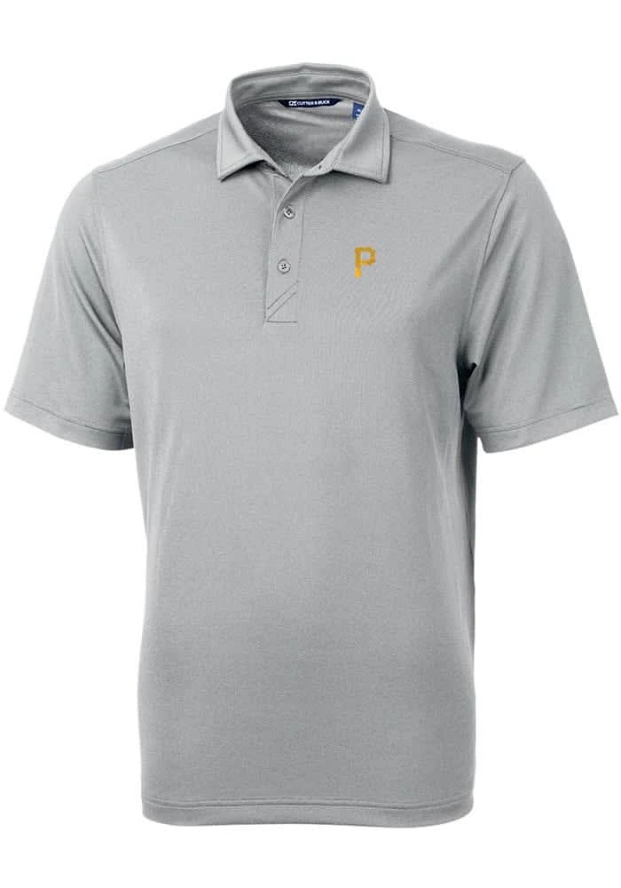 Cutter and Buck Pittsburgh Pirates Mens Virtue Eco Pique Short Sleeve Polo