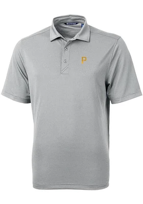 Cutter and Buck Pittsburgh Pirates Mens Virtue Eco Pique Short Sleeve Polo
