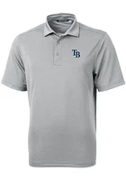 Cutter and Buck Tampa Bay Rays Mens Virtue Eco Pique Short Sleeve Polo