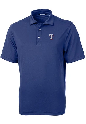 Cutter and Buck Texas Rangers Mens Virtue Eco Pique Short Sleeve Polo