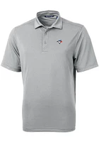 Cutter and Buck Toronto Blue Jays Mens Virtue Eco Pique Short Sleeve Polo