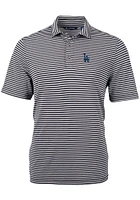 Cutter and Buck Los Angeles Dodgers Mens Virtue Eco Pique Stripe Short Sleeve Polo