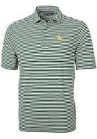 Cutter and Buck Oakland Athletics Mens Virtue Eco Pique Stripe Short Sleeve Polo