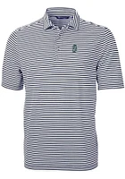 Cutter and Buck Seattle Mariners Mens Navy Blue Virtue Eco Pique Stripe Short Sleeve Polo