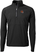 Cutter and Buck Cincinnati Bengals Mens Helmet Adapt Eco Hybrid Long Sleeve Qtr Zip Pullover