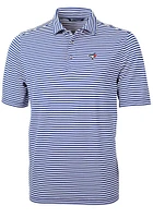 Cutter and Buck Toronto Blue Jays Mens Virtue Eco Pique Stripe Short Sleeve Polo