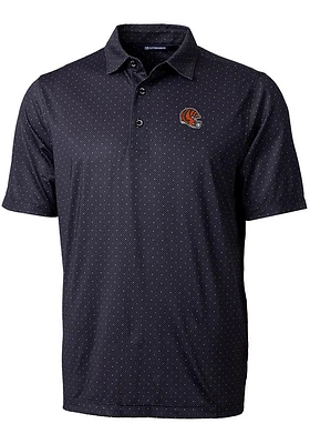 Cutter and Buck Cincinnati Bengals Mens Helmet Pike Double Dot Short Sleeve Polo