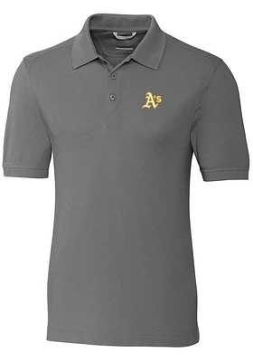 Cutter and Buck Oakland Athletics Mens Advantage Short Sleeve Polo