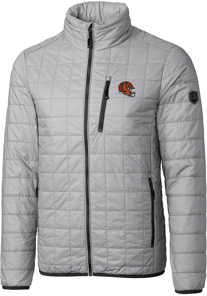 Cutter and Buck Cincinnati Bengals Mens Helmet Rainier PrimaLoft Filled Jacket